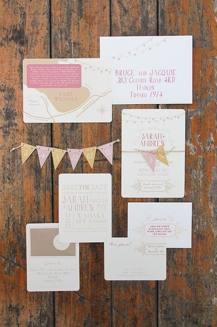 Convite e Save the date Vintage