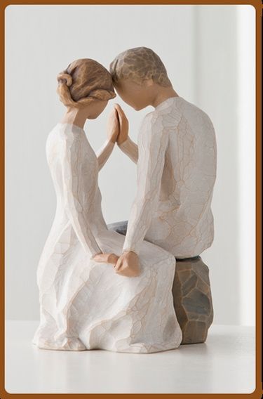 porta alianças willow tree