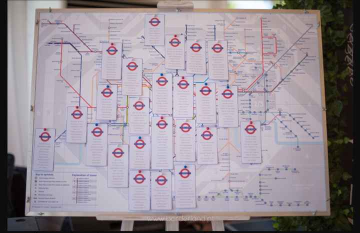 Seating Plan: London Tube Map - 1