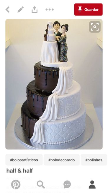 Half & half wedding cake: apaixonada! - 5
