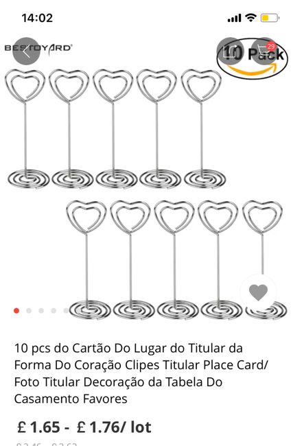 Suporte números das mesas - 1