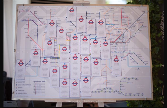 Seating Plan: London Tube Map - 1