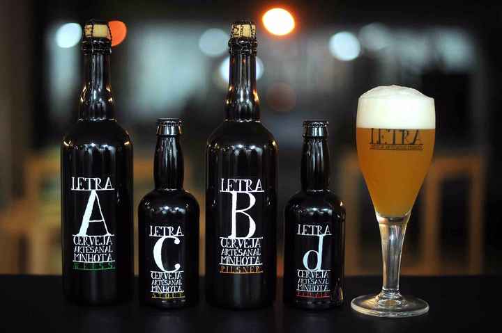 Cada letra é um sabor de cerveja