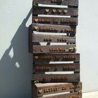 Os meus menus de madeira 😃 - 2