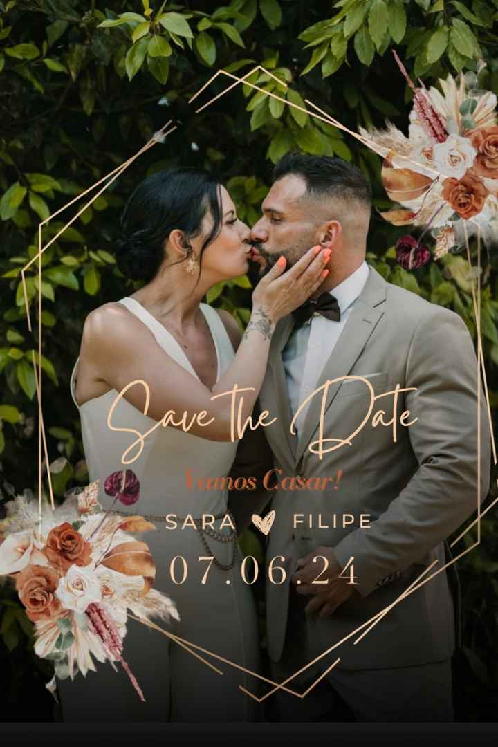 Entrega do save the date aos convidados 🌾 - 1