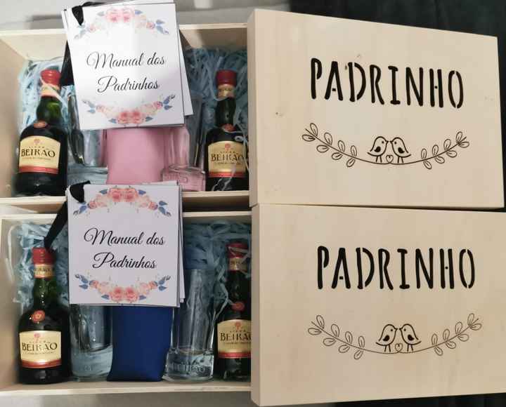 Caixa presente padrinhos/madrinhas - 1