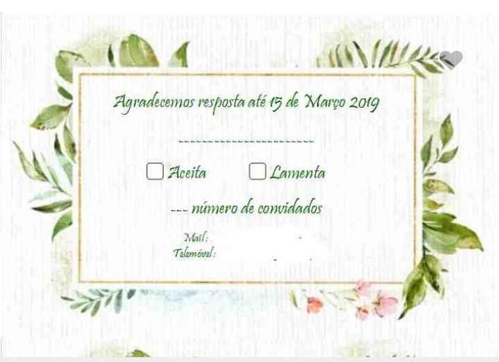 Cartão rsvp ou contacto dos noivos? - 1