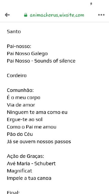 Musicas para a Cerimónia - 1