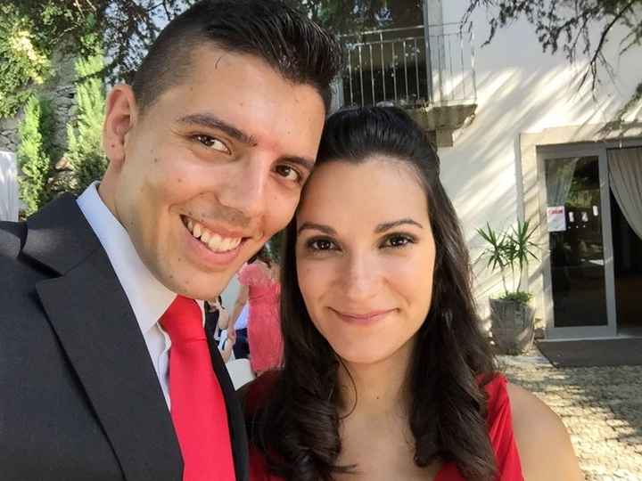 Noivos em outro casamento