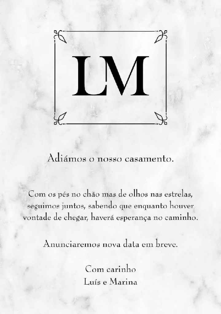 Adiar o casamento - 1