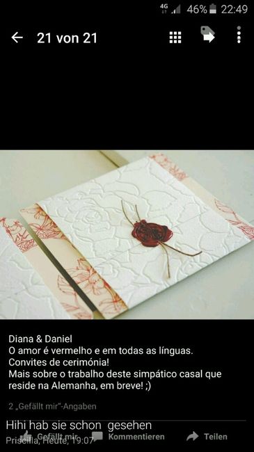Os nossos convites - 1