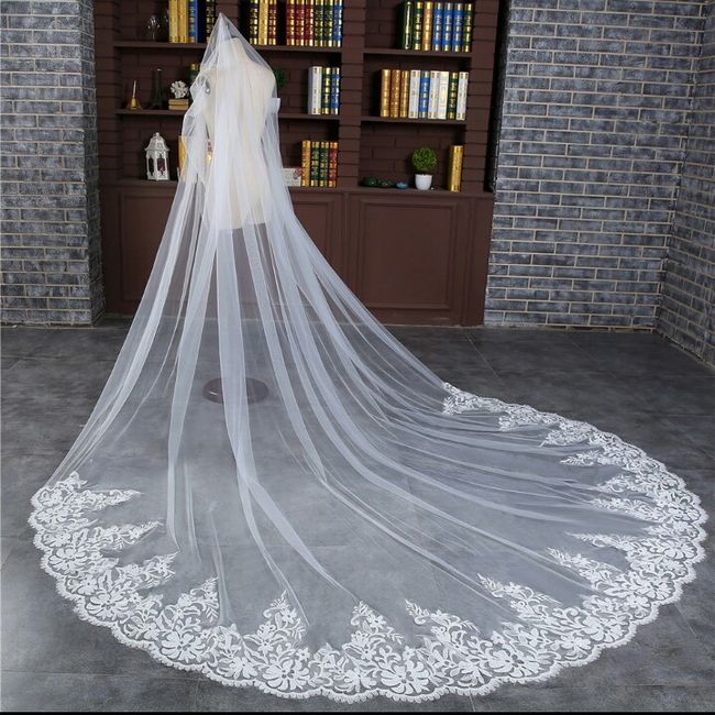  Véu longo no aliexpress - 1
