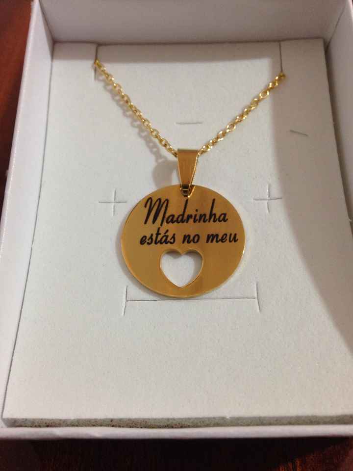  Lembrança pais e padrinhos: check✔️ - 3