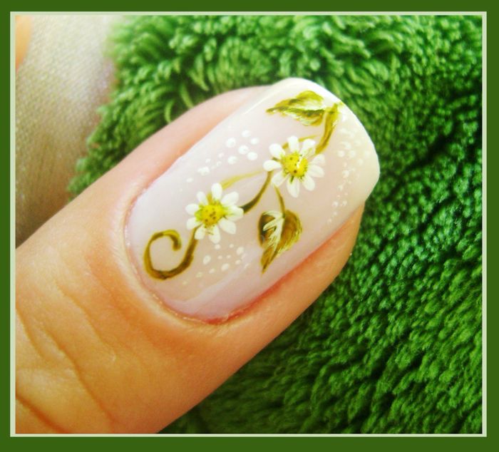 Unhas - inspiração: margaridas! 😀 - 3