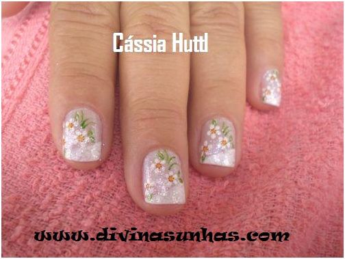 Unhas - inspiração: margaridas! 😀 - 7