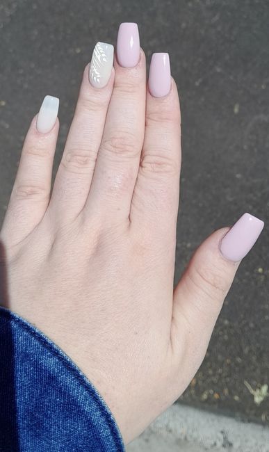 Unhas para o dia de casamento 💞 1