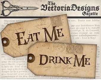 Eat me, Drink me tags