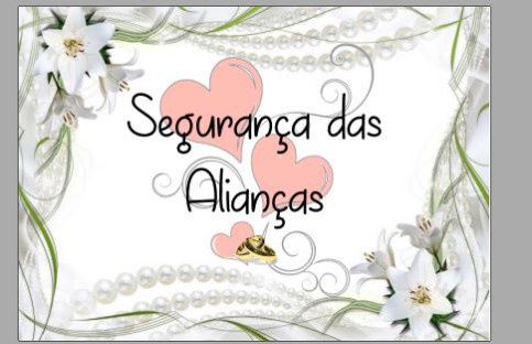 placa para os meninos das alianças