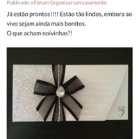 Convites preto branco e prata - 1