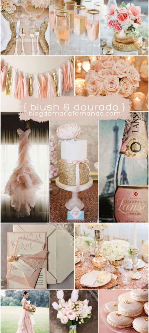 6. Blush e Dourado