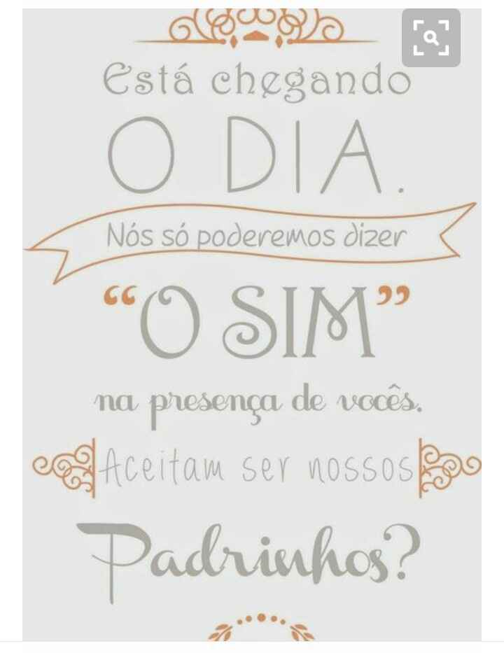 Convite - padrinhos de casamento - 3