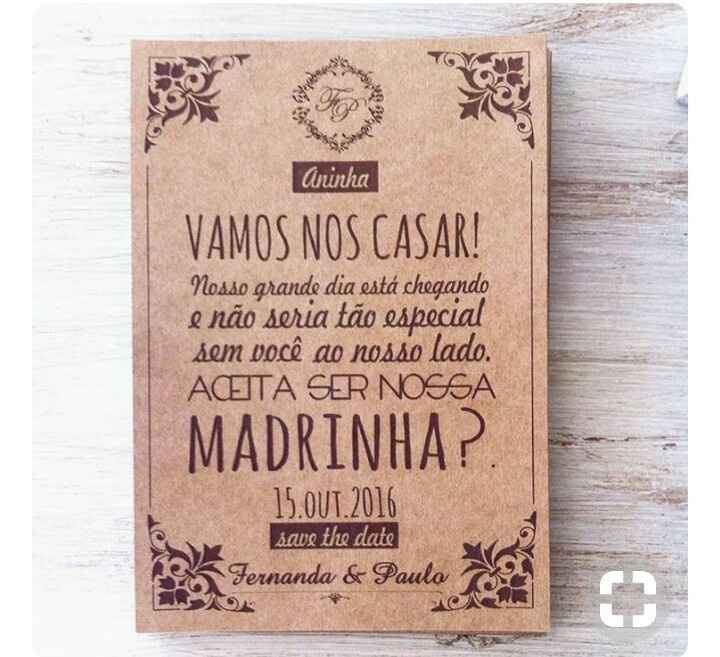  Convites padrinhos de casamento - 1