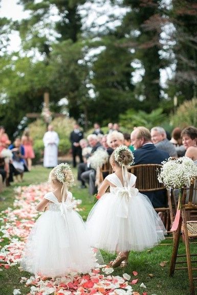 Vestidos Menina das Alianças/daminhas para o mês branco 13