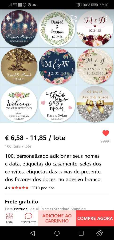 Etiquetas rolo para lembranças - 1