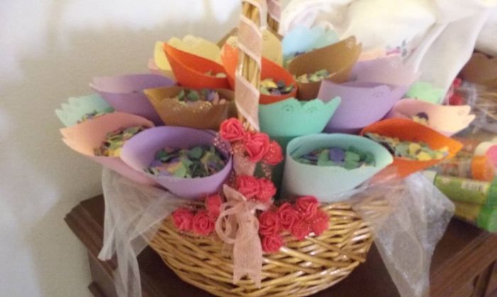 Cesta com cones