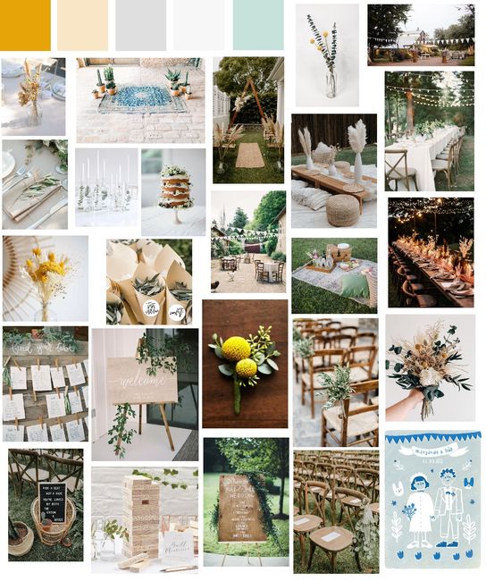 moodboard Casamento Rústico e Minimalista 1