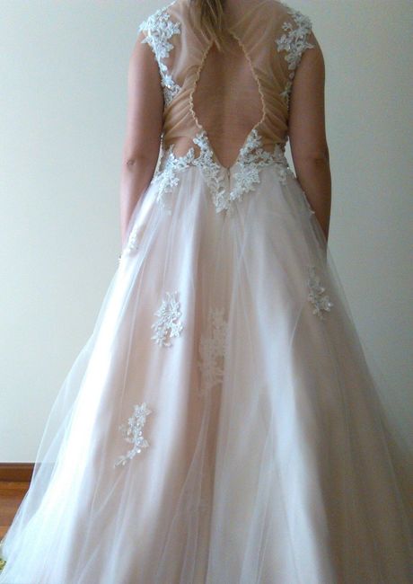 Parte de trás do vestido 
