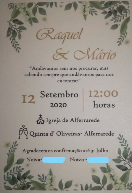 Convites terminados! 3