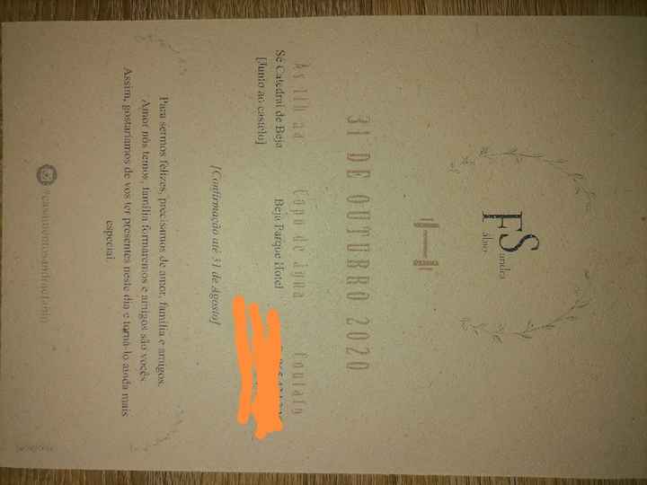 Convites de casamento - 2