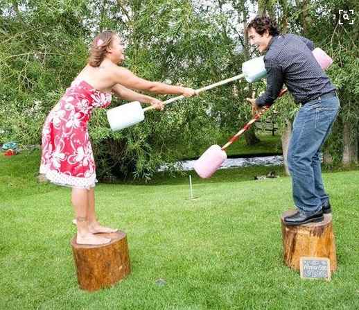 Alguém já planeou jogos para a festa de casamento?