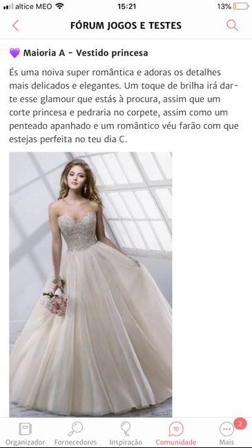 Vais casar com o vestido correto? - RESULTADOS 3