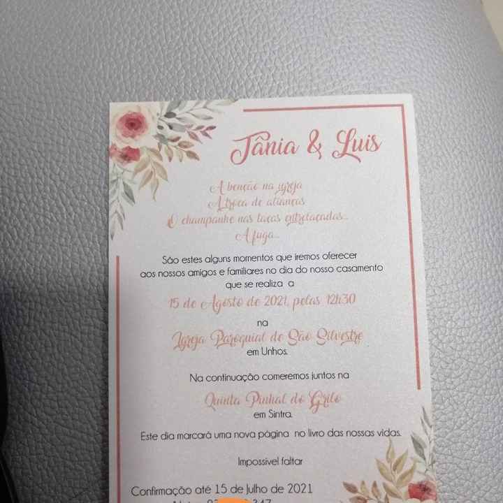 Convites de casamento - 1