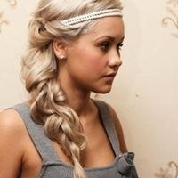 Penteado com tiara de testa - 4