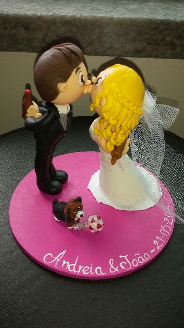 Topo de bolo de casamento - 1