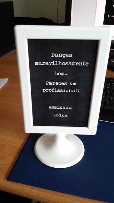 Placa para bar