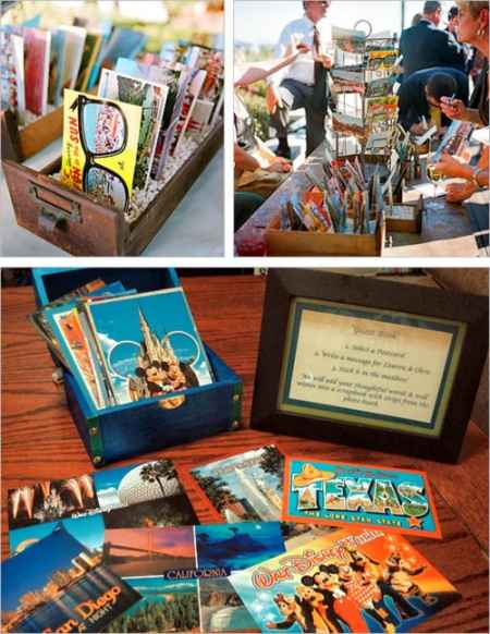 Guestbook traveled theme wedding