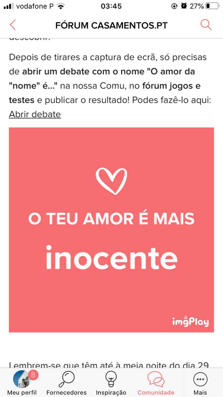 o amor da Cátia  é Inocente - 1