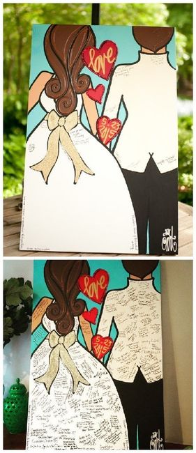 Inspirações do Pinterest - Guest Book ❤ 3