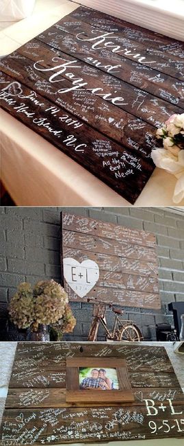 Inspirações do Pinterest - Guest Book ❤ 8