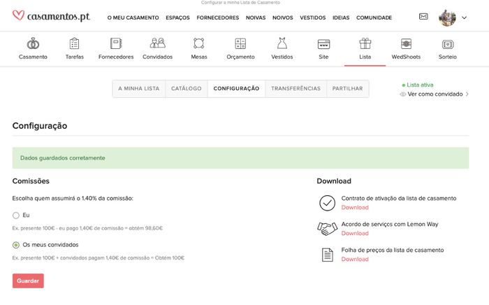 Onde coloco a Password?