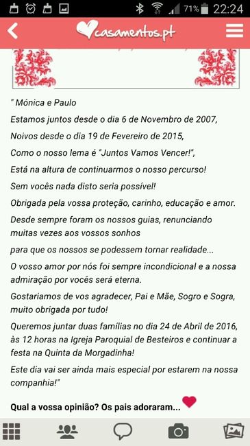 Texto de agradecimento - 1