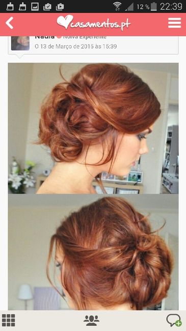 Inspirações de penteado para noivinhas de cabelo médio - 2