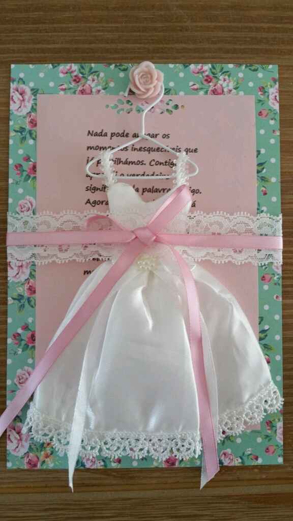 Convite de casamento para as madrinhas - 1