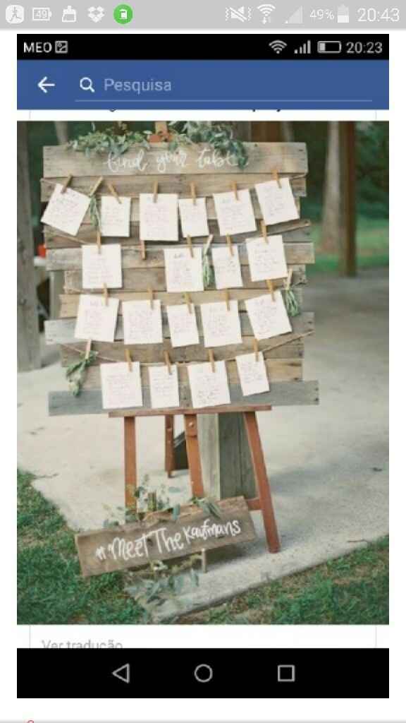 Placard de mesas - 1