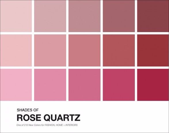 Palete de cores rose