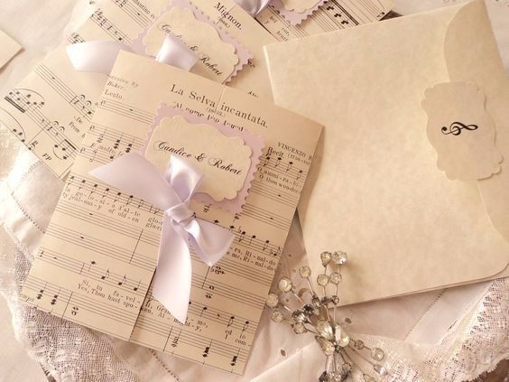 Inspiração tema música convites